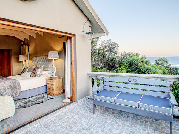 Main bedroom balcony with sea views.